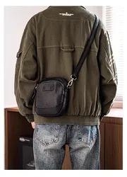 SENOFAN Original Phone Bag Man Small Summer Shoulder Crossbody Bag Youth Genuine Leather Cowhide Commuting Casual Sling Pouch