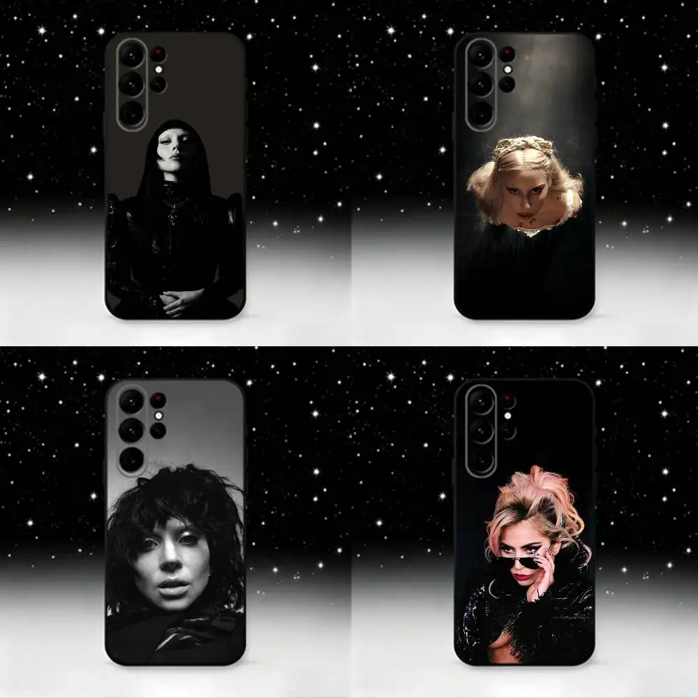 

L-Lady G-Gaga Famous Singer Phone Case For Samsung S25,S24,S21,S22,S23,S30,Ultra,S20,Plus,Fe,Lite,Note,10,9,5G Black Cover