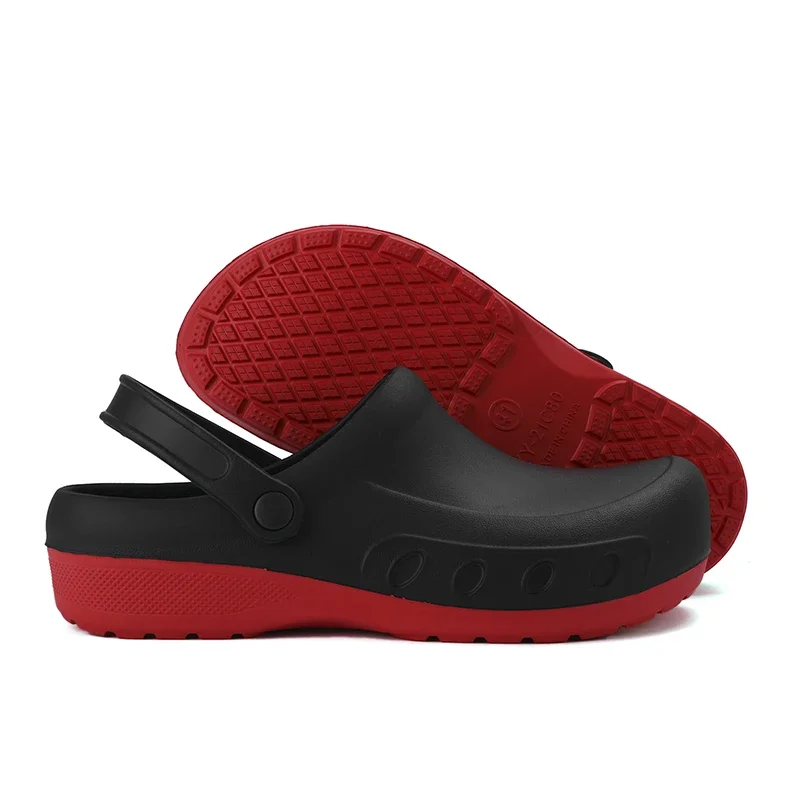 Summer Chef Shoes for Men Sport Sandals Flat Non-slip Clogs Slippers Platform Beach Casual Man Shoes Plus Size Women Sandals