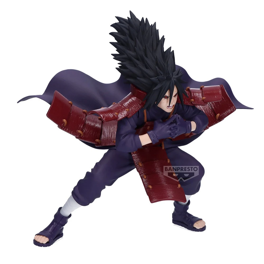 Em estoque original banpresto vibração estrelas naruto shippuden uchiha madara figura de ação 13cm anime pvc modelo brinquedos colecionáveis