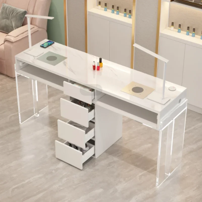 Equipo de suministros para uñas, mesas acrílicas, colector de polvo para manicura profesional, escritorio, mesa de belleza para uñas, muebles de Tafel para manicura
