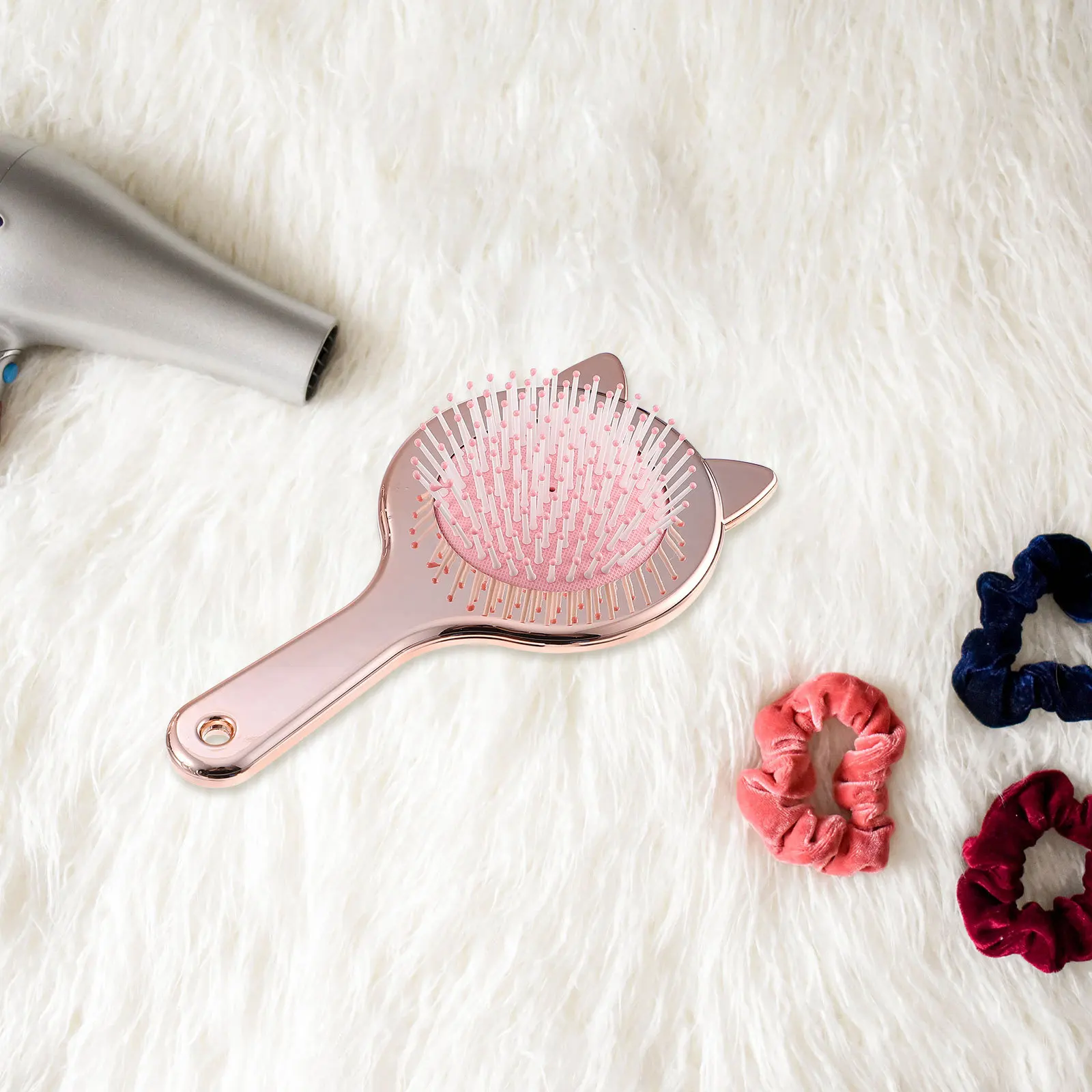 

Cat Ears Massage Comb Hair Brush For Scalp Detangling Lightweight Portable Tool For All Hair Types