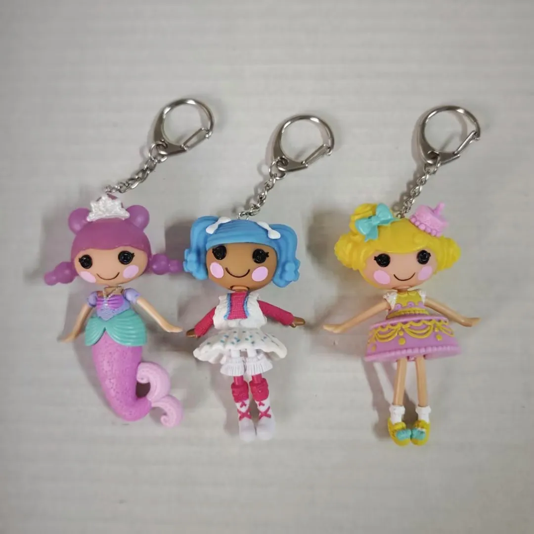 Cute Mini Lalaloopsy Doll Mascot Figure Keychain Keyring Bag Charm Toy Kids Girls Gifts