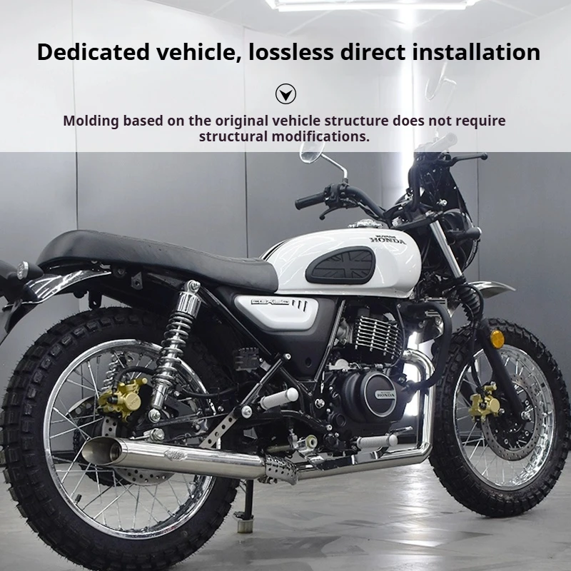 【Perfect fit】For Honda CGX150 modified multi-stage exhaust pipe, the sound is deep, thick and powerful