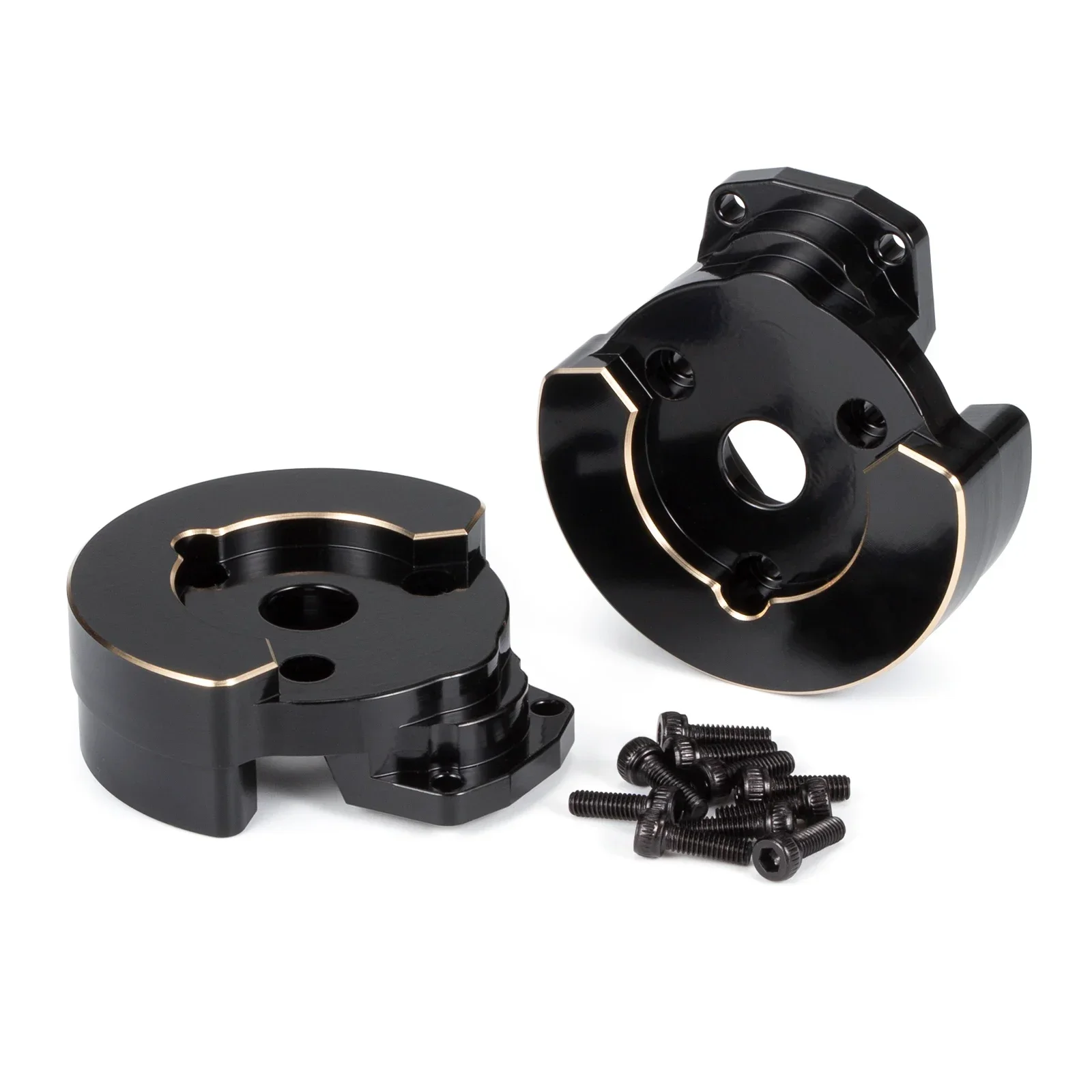 Cubierta de Portal frontal de compensación baja de peso de nudillo de Portal F10 de latón de 206g para chasis Vanquish VRD LCG VS4-10 Phoenix Rock Crawler