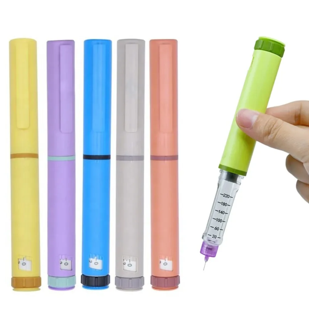 Reusable 60IU Plastic Injection Pen With Protable Case Peptide Pen Magic Pen Tattoo Pen for 3ml Cartridge Magic penTattoo Pen