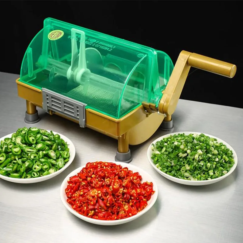 Manual Artifact Multifunctional Vegetable Cutting Machine Use Commercial Use Chives Scallions Millet Spicy Circles Cutting