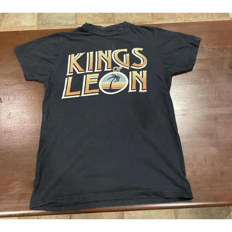 Hot KINGS OF LEON Tour Black 100 Cotton Size 234XL T Shirt PP384