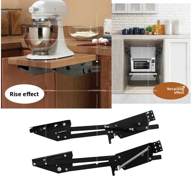Cooking Machine Lifting Bracket Kitchen Mixer Coffee Machine Up and Down Lifter, Hydraulic Buffer Countertop Extension