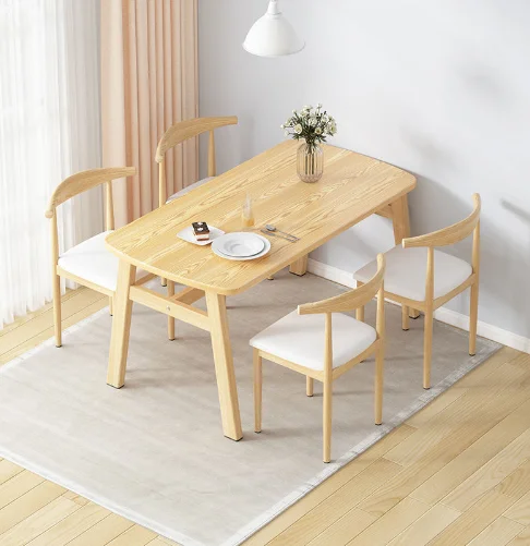 Luxury Dining Table Modern Wooden Rectangular Dining Tables Dining Room Furniture