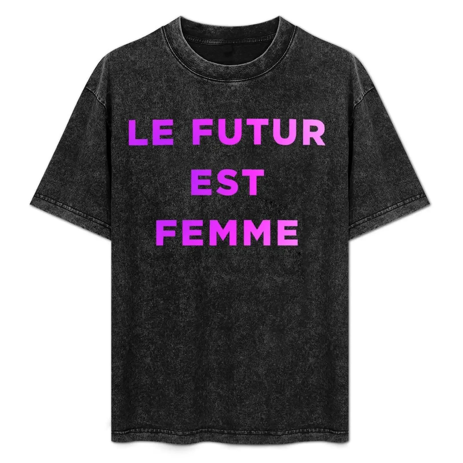 

Le Futur Est Femme - Female Empowerment Women - Pink Ombre T-Shirt boys whites anime clothes cute tops men workout shirt
