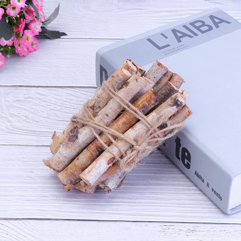 

40Pcs Birch Logs Decorative Dried Branches Vase Filler Rustic Fireplace Decor Floral Arrangement Decoration