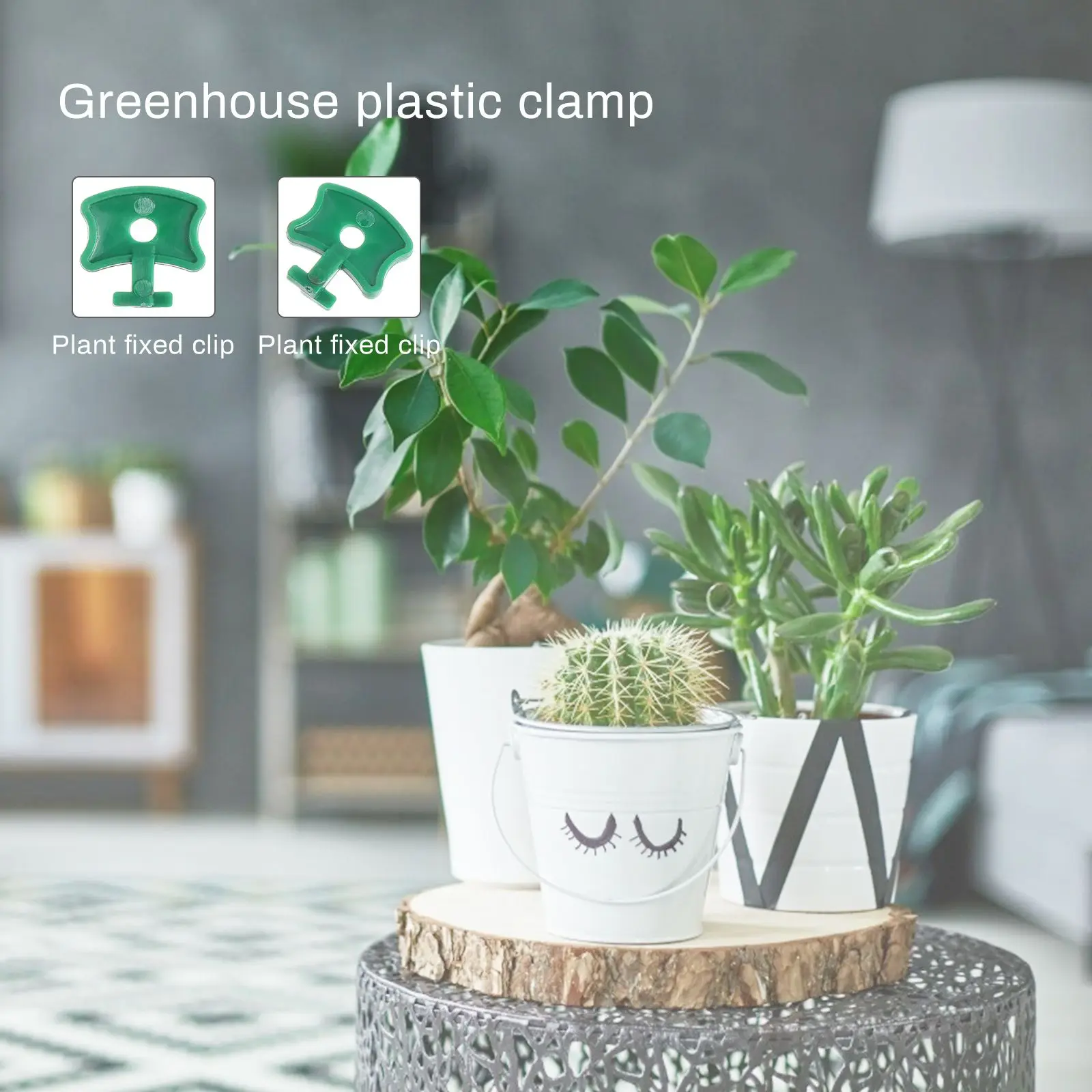 250 Pcs Plastic Clips for Greenhouse Durable Reusable Attach Strings Plant Climbing Garden Accessories Sail Net Clamp Hook