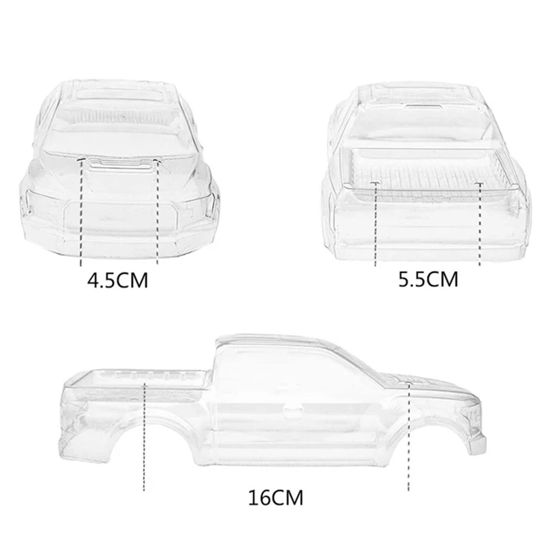 Shell claro do corpo do carro de RC, XINLEHONG XLH 9130, 9135, Q901, Hosim 9130, 9135, Q901, 1/16, peças sobresselentes do carro, acessórios