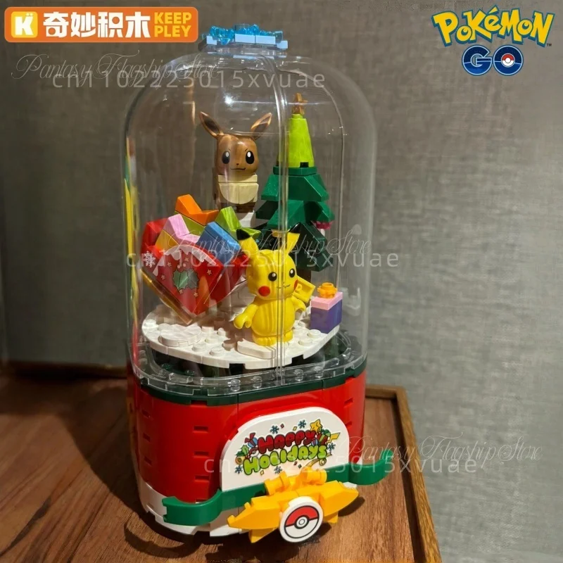 

Конструктор Keeppley Pokemon: Музыкальная шкатулка Пикачу и Иви, сборные модели, аниме-мультфильм, украшение для рабочего стола, игрушки, праздничные подарки