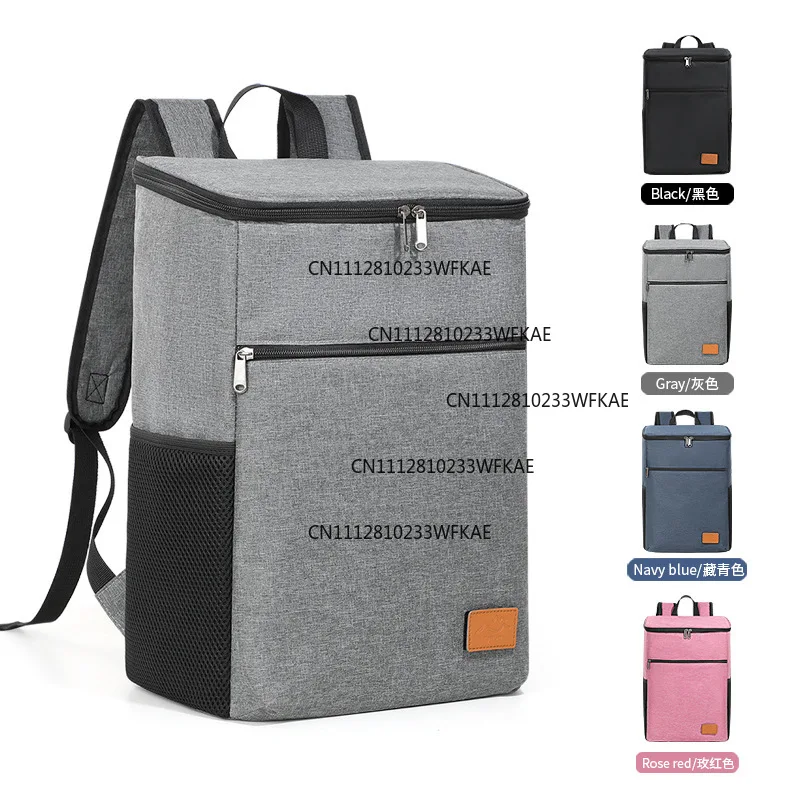Outdoor backpack large capacity portable travel fresh picnic bag ice bag thermal insulation bag stall
