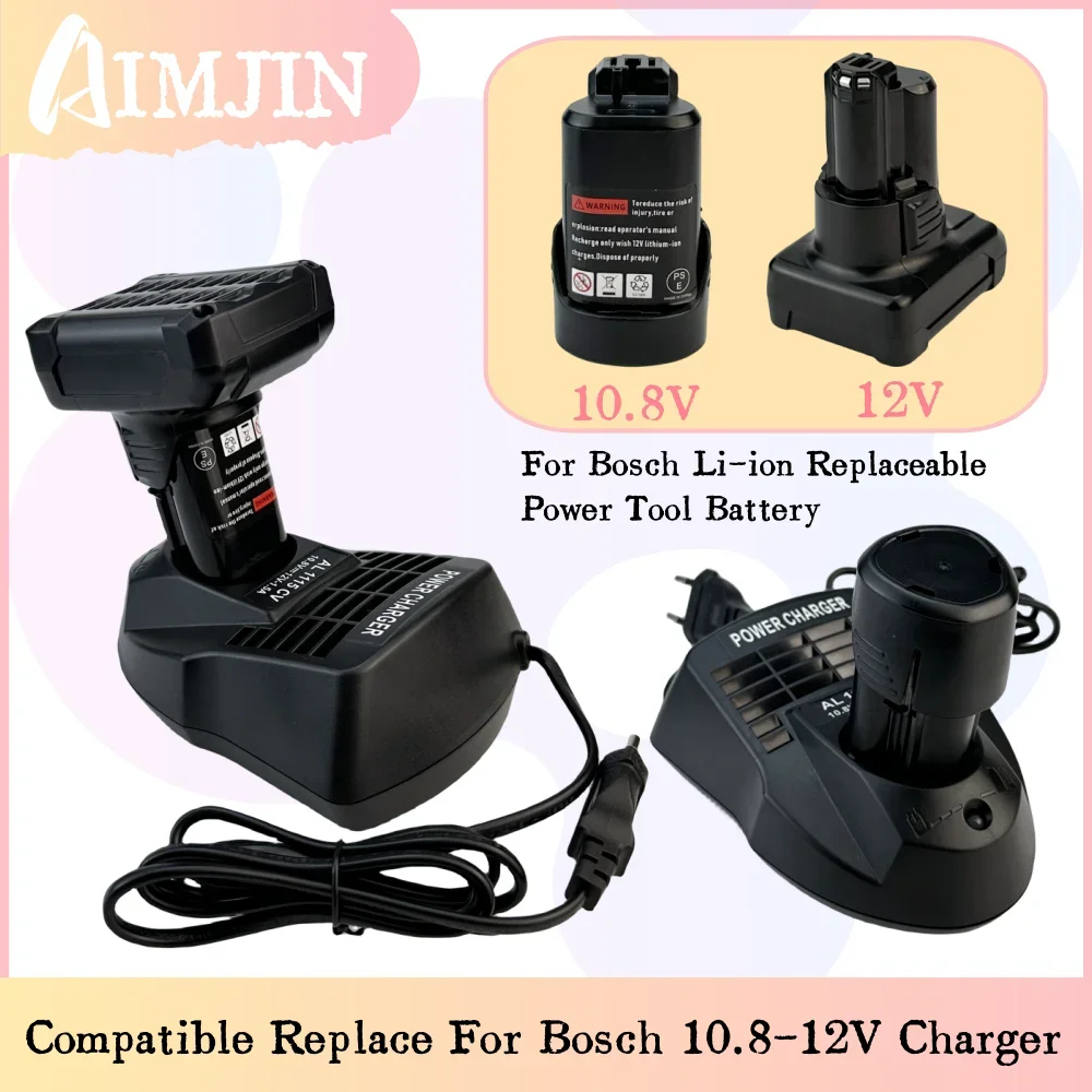 

AL1115CV 100-240V 50/60Hz Battery Charger For Bosch 10.8V/12V BAT411 BAT412A Li-ion Battery Power Tool Battery Charger EU Plug