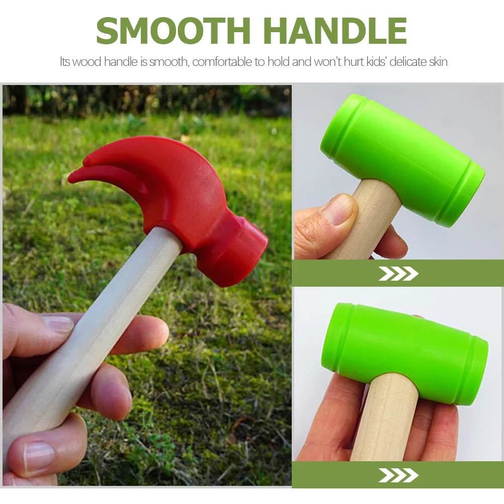 

6pcs Small For Kids Children Plaything Fun Baby Hammer Pretend Hammer Props Play Toys Pretend Play Hammers