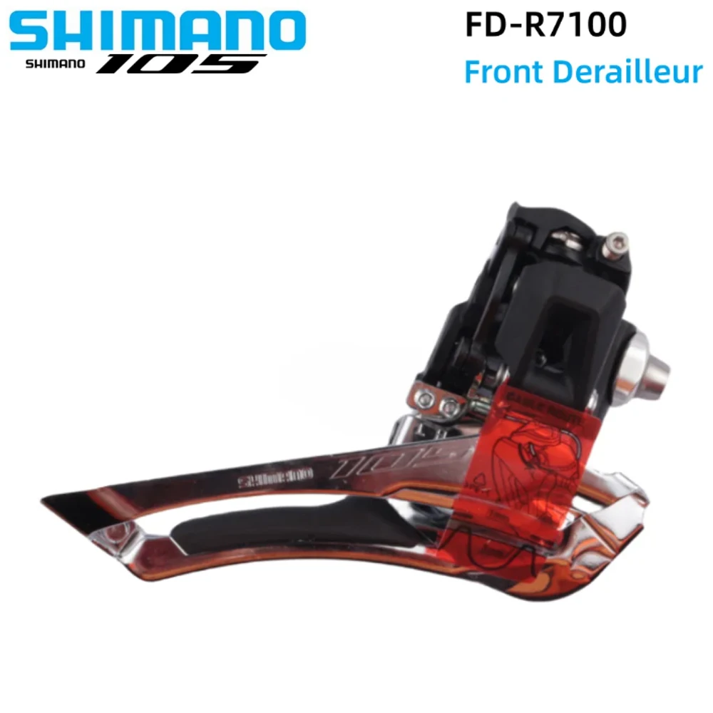 SHIMANO 105 FD-R7100 2x12S Front Derailleur Braze On R7100 For Road Bike HG 12 Speed Riding Parts Bicycle Accessories