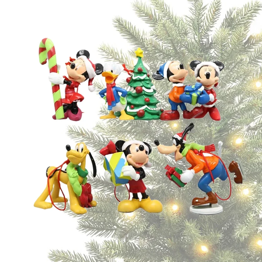 ديزني شنقا شجرة عيد الميلاد الحلي ، ميكي وميني الماوس المعلقات ، هدايا عيد الميلاد ، يصلح لحفل الزفاف الذكرى ، زينة الحزب #2
