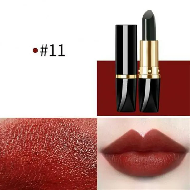 Heallor Lippenstift Versuchung Engel schwarz Fülle eine dreifarbige matte Rinder blut faule Tomate Lippen balsam Make-up Kosmetik neu