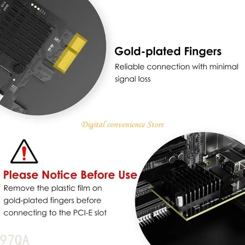 97Qa หลายอัตรา RJ45 LAN การ์ด 2.5 อะแดปเตอร์เครือข่าย Gigabit, PCIE ถึง RJ45 สำหรับเดสก์ท็อป