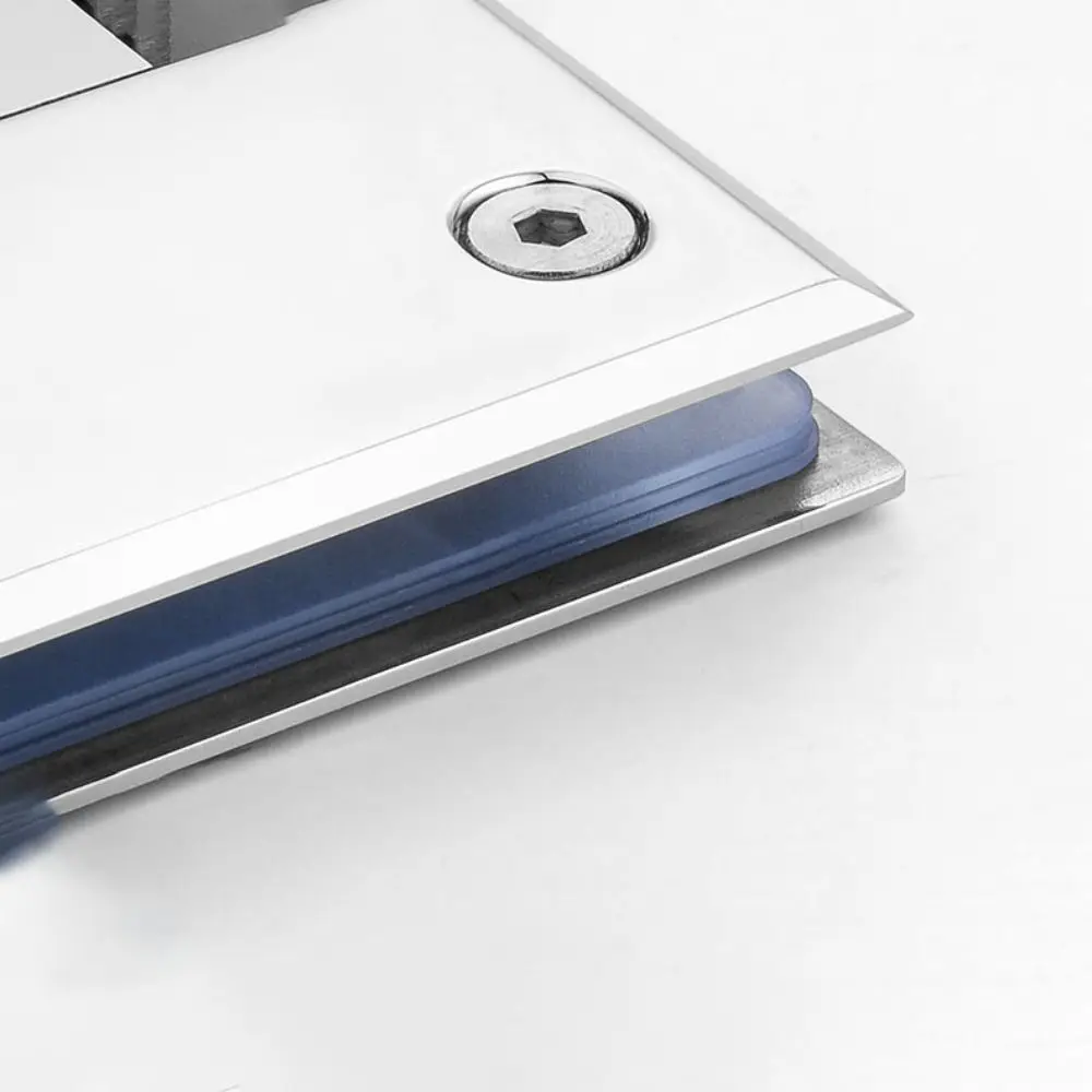 บานพับประตูห้องน้ำสแตนเลส สีเงิน/สีดำ/สีทอง ตัวยึดประตูกระจกแผ่นแข็ง คลิปยึด รับน้ำหนักได้ดี