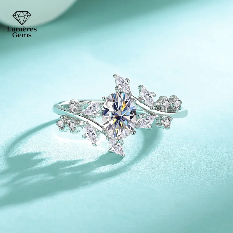 LumièRe Gems Platinum PT950 Morganite Ring Classic Solitaire Morganite Wedding Ring Bridal Fine Jewelry For Special Occasions