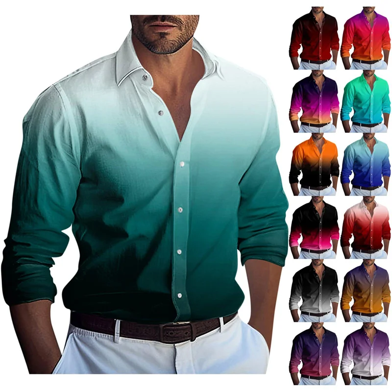 Camisas macias e confortáveis para homens, vermelho, branco, preto Casual Wear, novo designer de moda, outono e inverno, XS-6XL