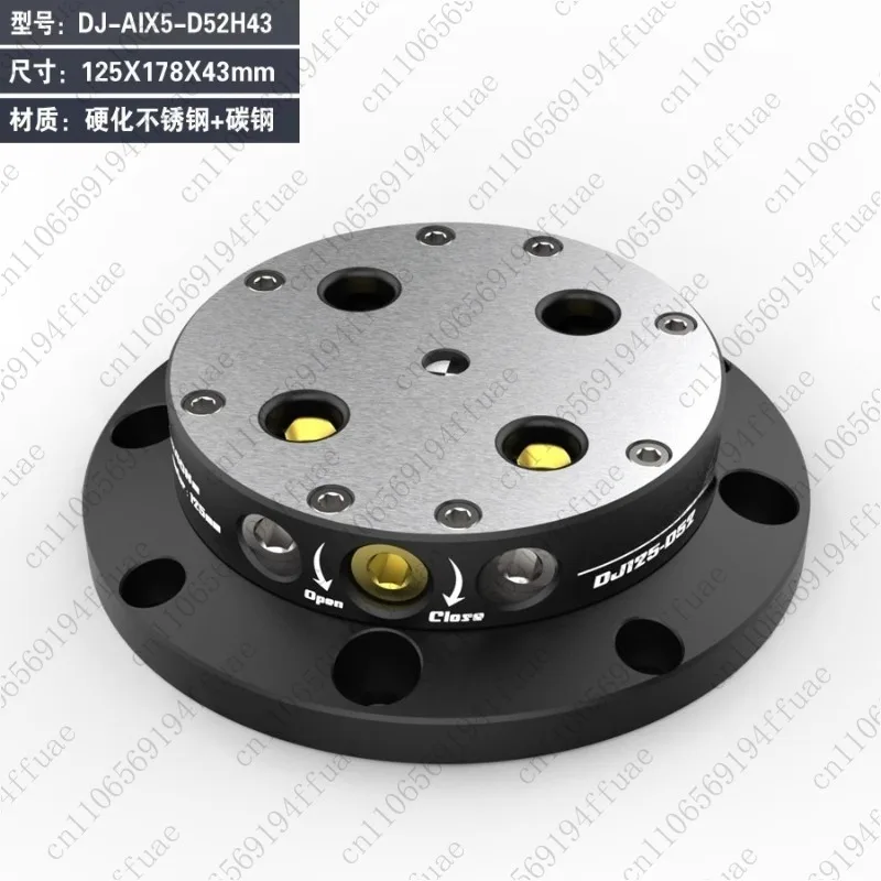 Four-Five Axis Fixture Self-Centering Vise Compatible with Zero-Point Quick-Change Four-Axis L-Block Bridge Plate