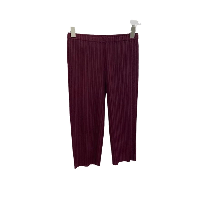 Japanese Classic Versatile Pleated High Waist Slim Straight Leg Pants Solid Color Premium Relaxed Comfort Pants Streetwear