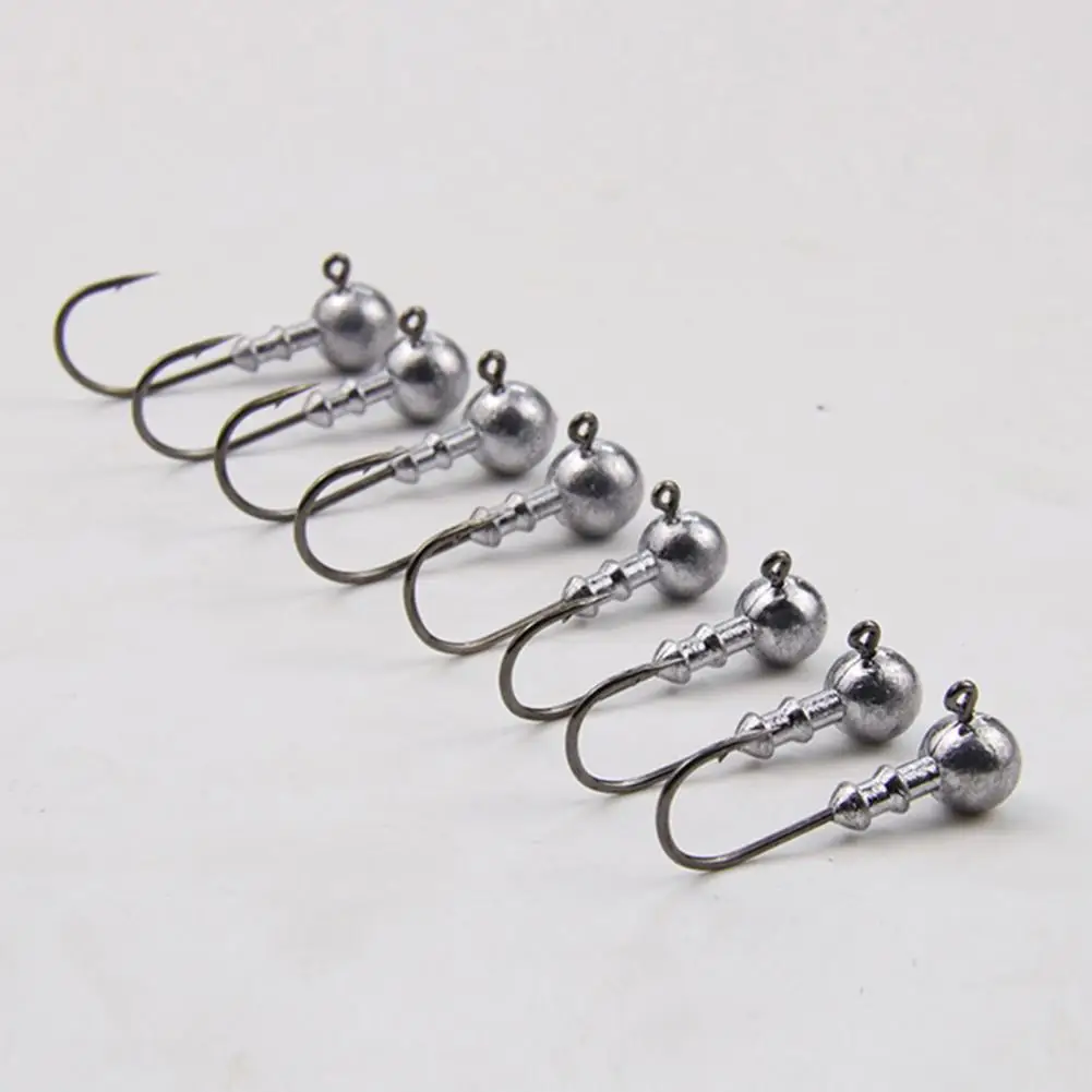 High-carbon Steel Barbed Fishhook Excellent Workmanship Increase Fishing Rate Anti-break Weedless Long Shank Jig Head Hook