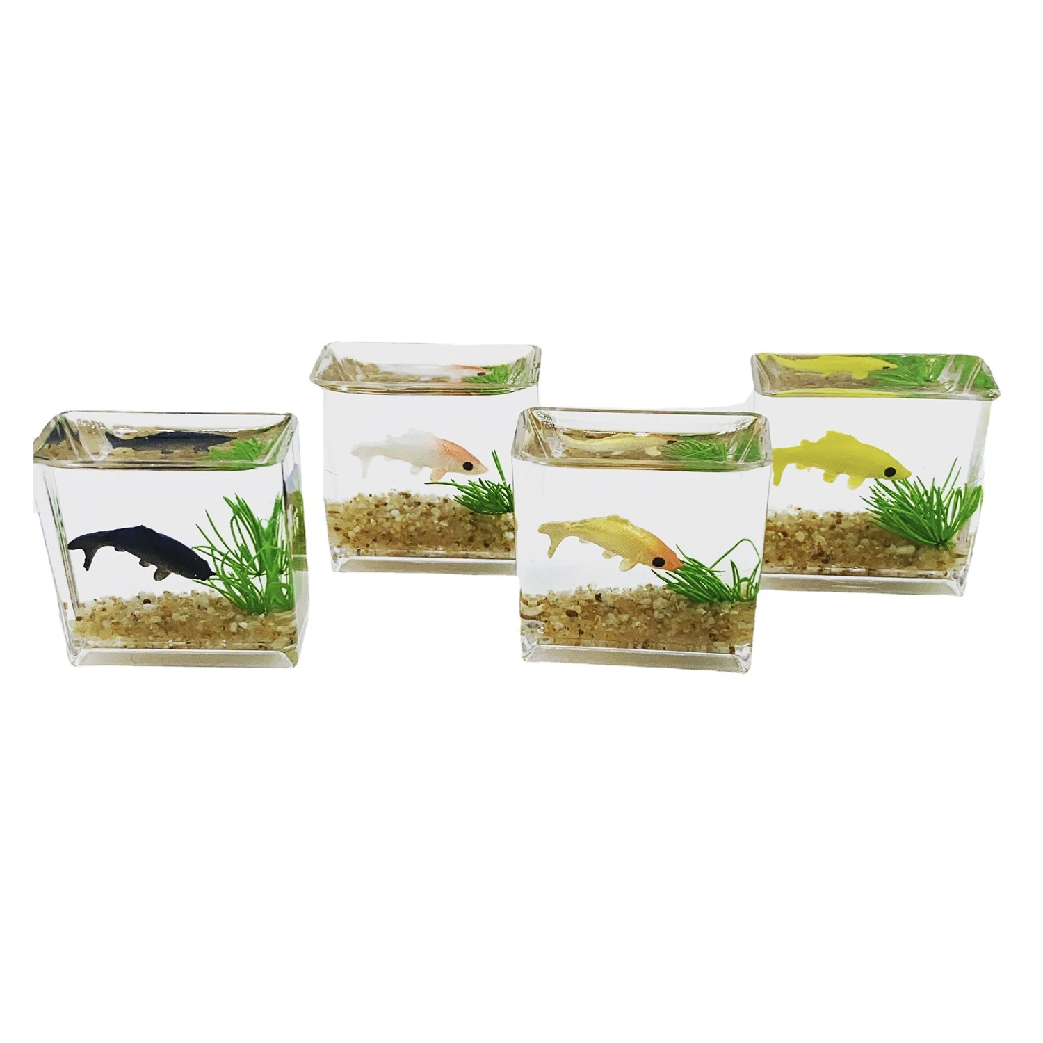 Dollhouse Miniature ถังปลาแก้ว - Aquarium Fish Cave บทวิจารณ์และราคา