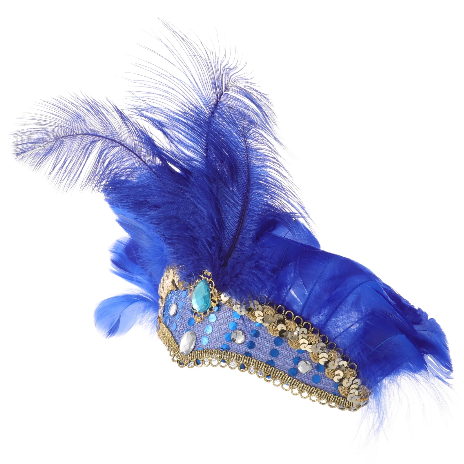 

Elegant Feather Headpiece Lightweight Design Flapper Accessories Carnival Headdress Christmas Party Cocktail Headwear Hair Band