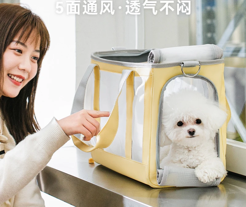 Dog Outing Carry Bag Breathable Backpack Cat Teddy Small Dog Portable Doggie Bag Large Capacity Pet Supplies