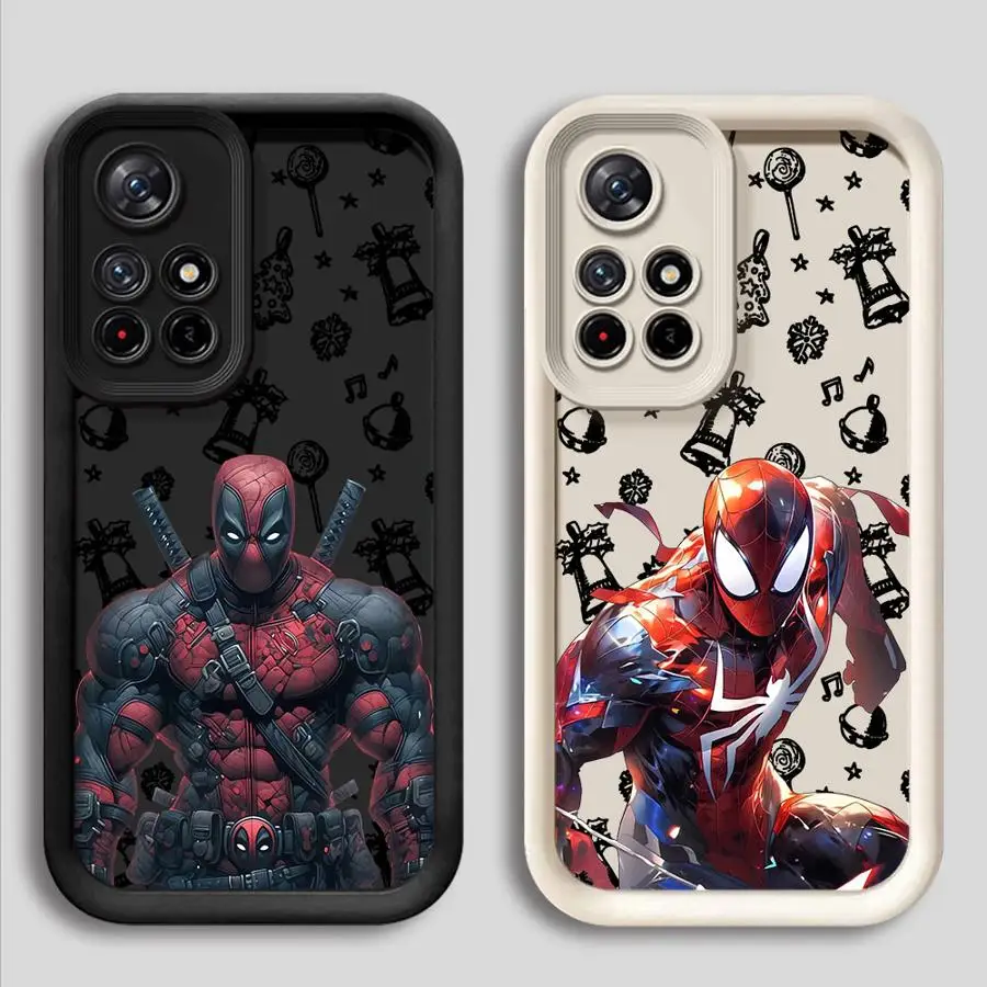 حافظة لهاتف Xiaomi Redmi 13 A3 A4 12 A1 A2 Plus غطاء ناعم Marvel Spider Man Christmas #3