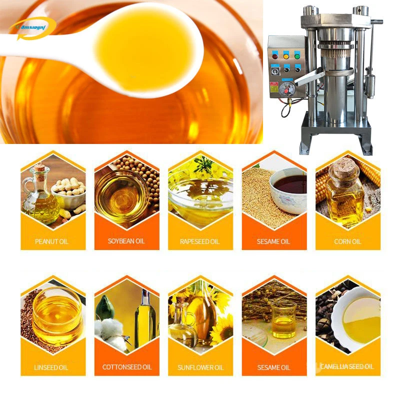 Hydraulic Oil Press Machine Cold and Hot Oil Press Machine Professional Oil Press Machine Hydraulic Sesame Pressers