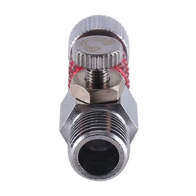 A11E-Airbrush Quick Release Air Control Fitting Adapter 1/8 Inch Threaded Hose Connection Adjustment Valve Tool