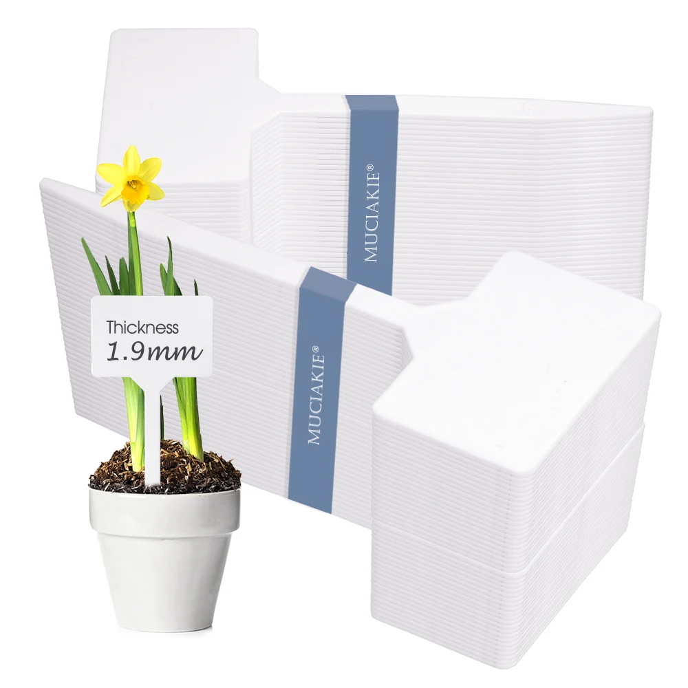 

10-300PCS 13.5x5.6CM T-type Thickened Plant Labels Waterproof Re-Usable Nursery Flower Pots Vegetables Herb Markers Sign Stakes