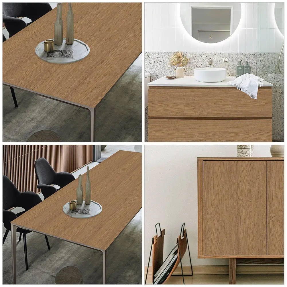Waterproof Self Adhesive Floor Sticker Peel And Stick Floor Tile For For Kitchen Family PVC Planks Wood Grain Vinyl