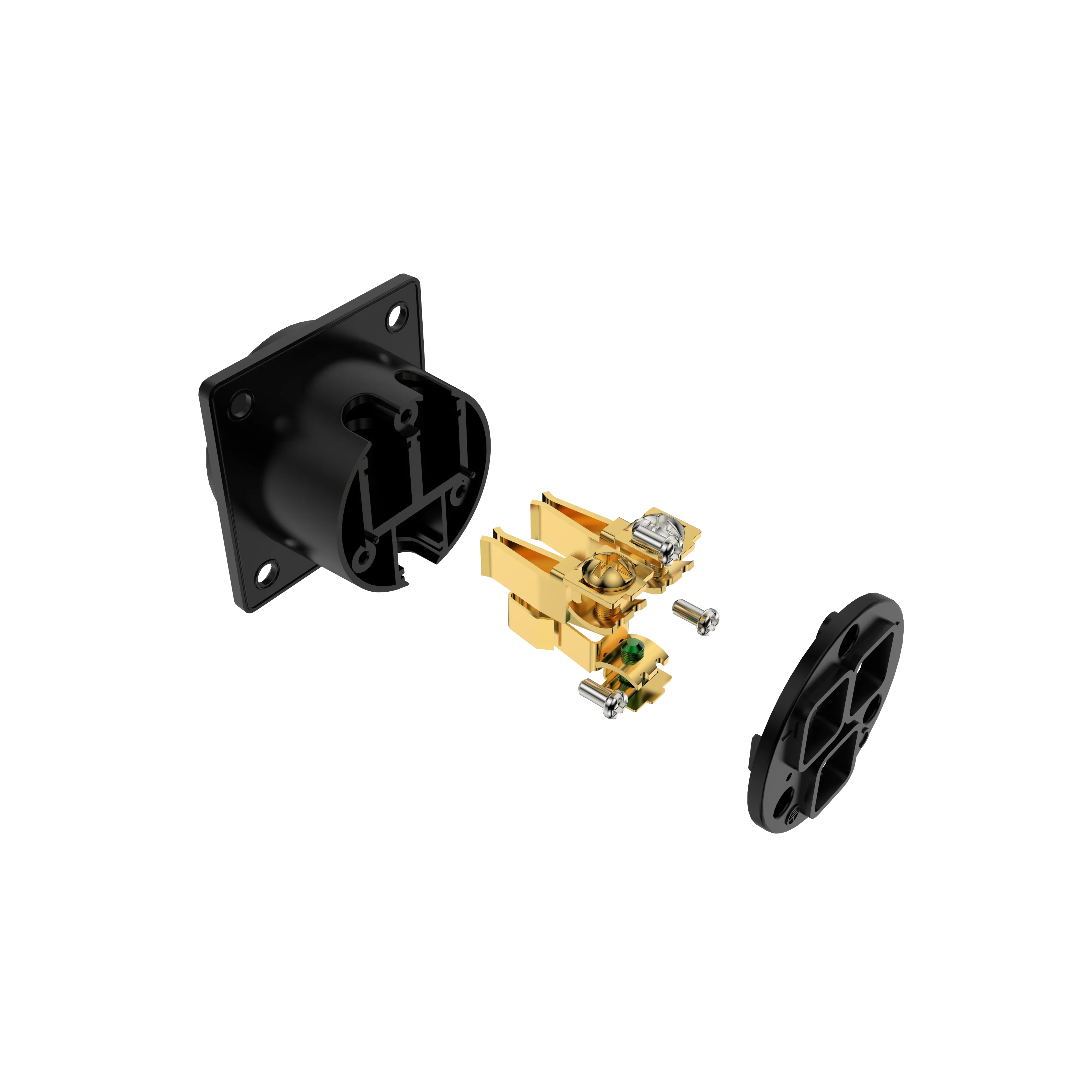 Viborg US-NEMA Socket Pure Copper Gold Plated Single US Receptacle Audiophile NEMA Power Outlet For HiFi Audio