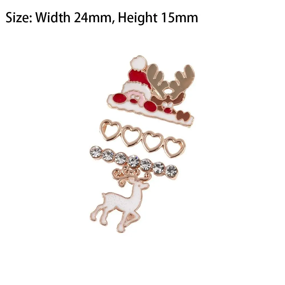 Metal Christmas Watch Band Ornament Santa Elk Decorative Tool Decorative Nails Fashion Strap Accessories for Apple Watch Band