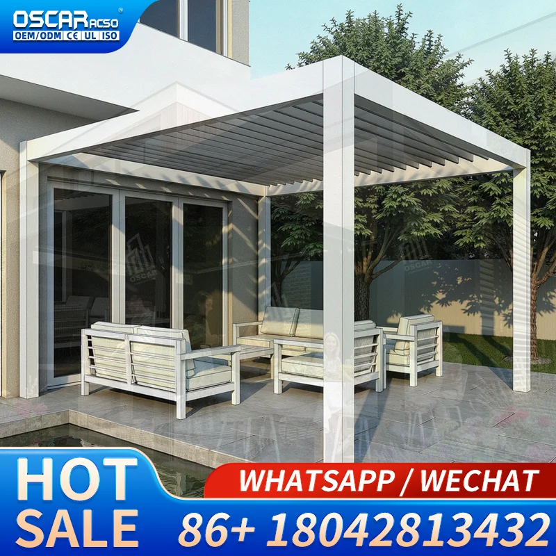 Customized  Sizes 3x45m 5x10 10x8 12x14 14x16 13x26 Powder Coated Frame Pressure Treated Wood Outdoor Pavilion Garden Gazebo Per