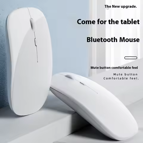 Dual Model Bluetooth Mouse Rechargeable Macron 1600dpi PC Laptop Tablet Mice with USB 2.4G Receiver Wireless Mouse for Mac iPad