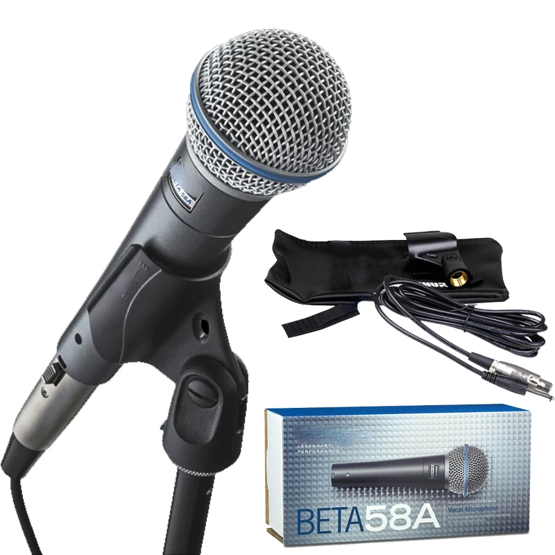 

BT58A Professional Vocal Mic Handheld Wired Supercardioid Dynamic Stage Microfono Microphone BT58a