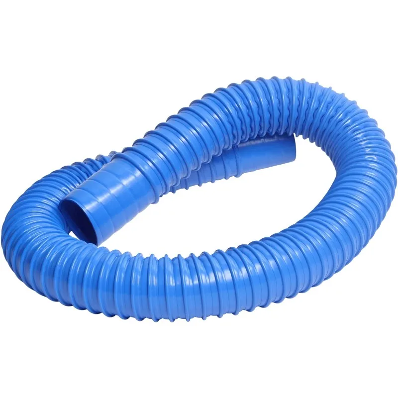 Tubo de succión de polvo de PVC azul de 1 metro, manguera Flexible de 30-100mm, conector suave de eliminación de polvo Industrial corrugado para