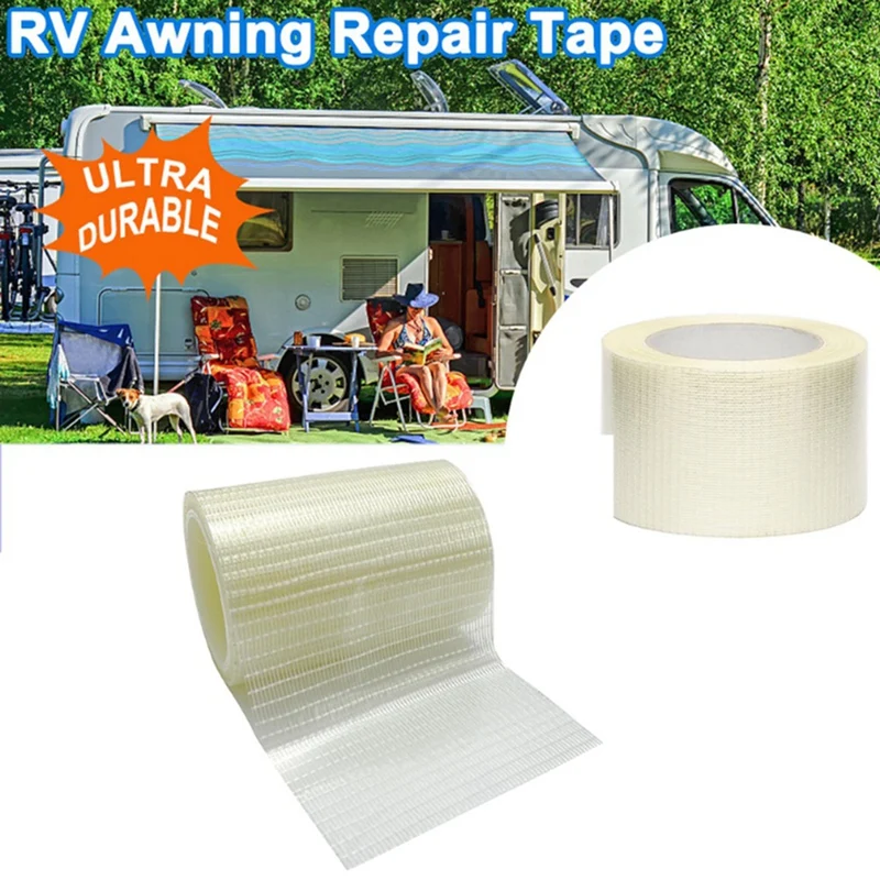 AU05 -Waterproof Repair Tape For RV Awning Tent Boat Cover Sun Shelter Canopy Patch Tape Waterproof Adhesive Tape