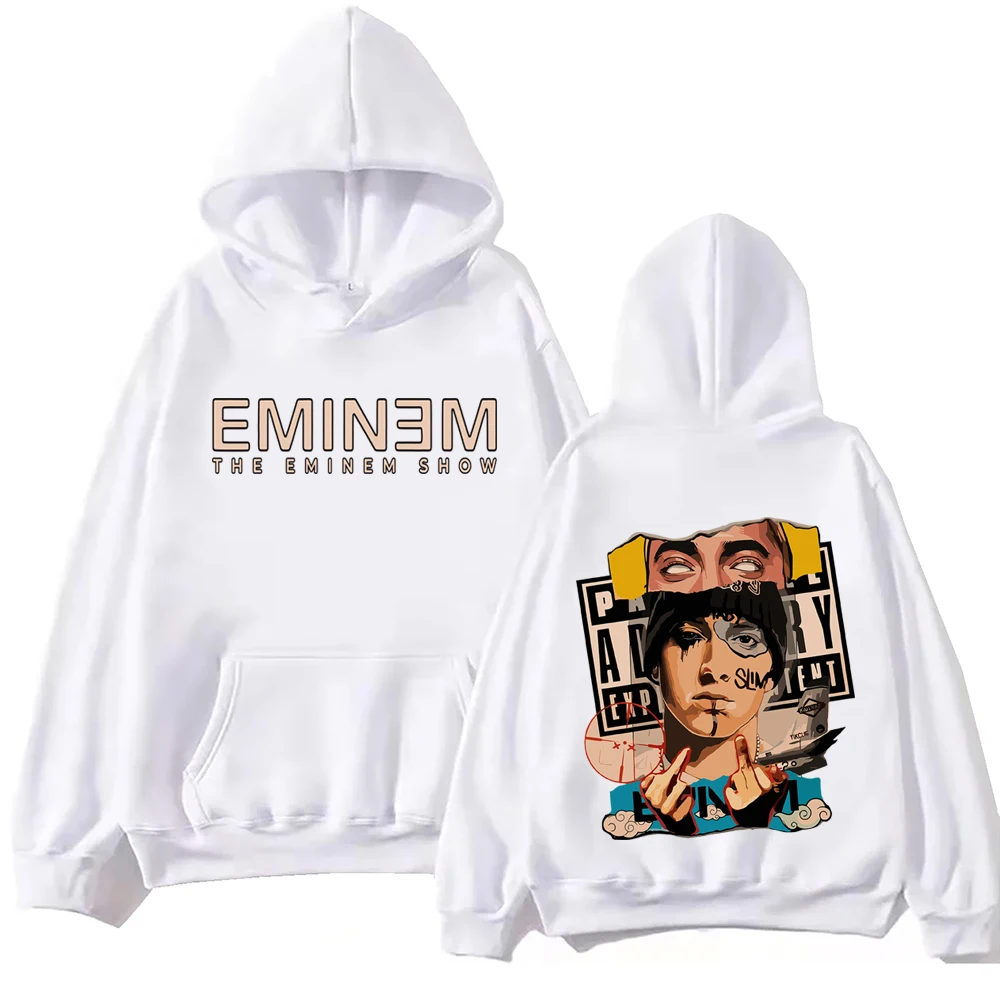 Eminem Houdini 2024 Hoodie Harajuku Hip Hop Pullover Tops Popular Music Sweatshirt Fans Gift