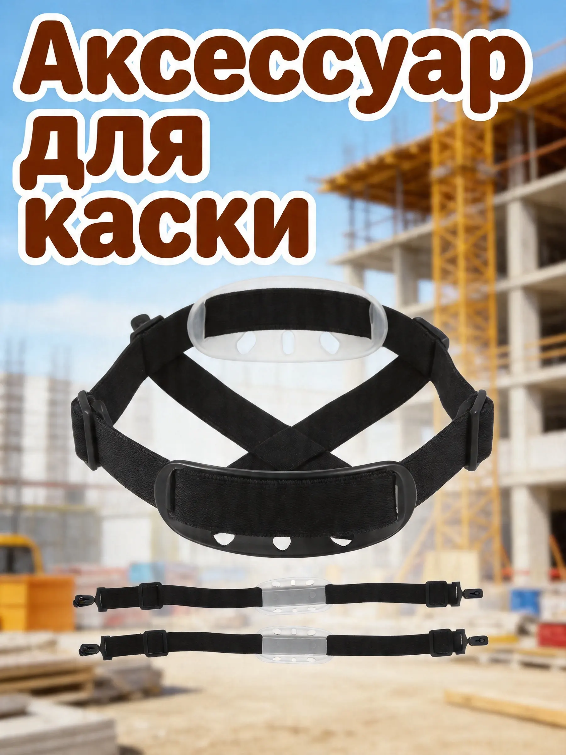 Adjustable Hard Hat Chin Strap – 3pcs Polyester Rubber Elastic Replacement Belt for Construction Safety Gear