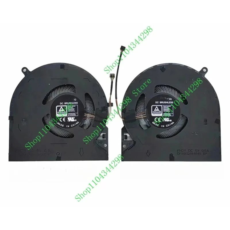PJSE CPU / GPU Cooling Fan for Razer Blade 15 RZ09-0301 02385 RZ09-0288 RZ09-0313 0330 0367 DFS5K123043635 DFS5K121144645